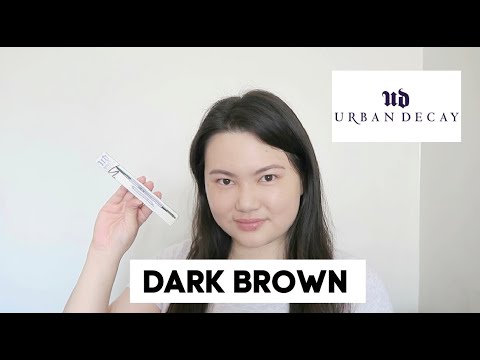 Видео: Urban Decay Brow Beater Microfine Brow Pencil и Brush Warm Brown Обзор