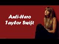 Taylor swift  antihero lyrics