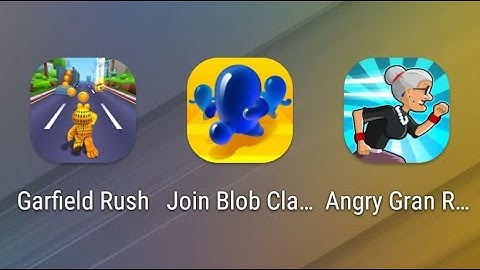 Garfield Rush,Join Blob Clash 3D,Angry Gran Run - Android / iOS Gameplay