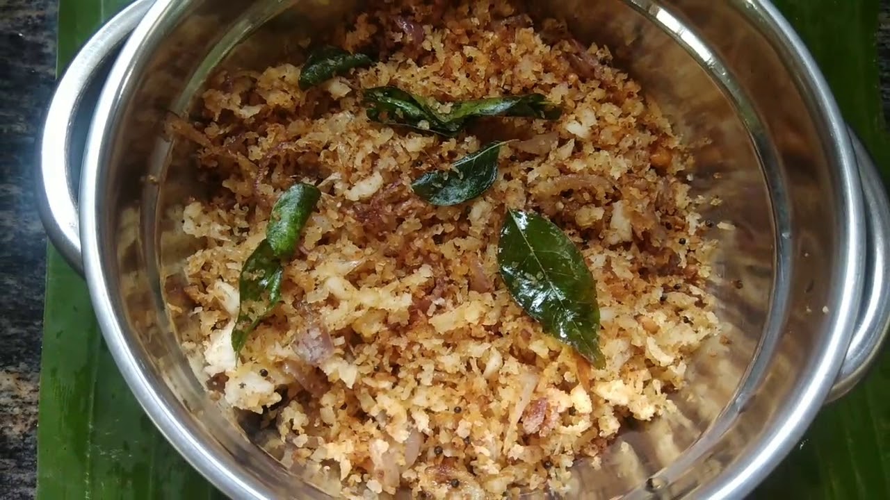 தேங்காய் பொரியல்/coconut poriyal in tamil - YouTube