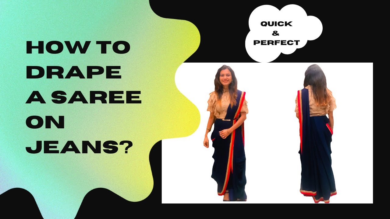 Should we wear a saree with pants? - Quora