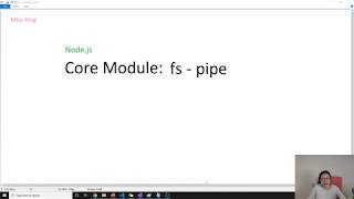 Node.js - Core Module: fs | pipe