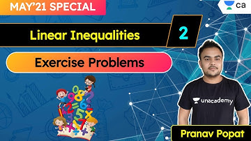 L2 :  Linear Inequalities | Exercise Problems | May