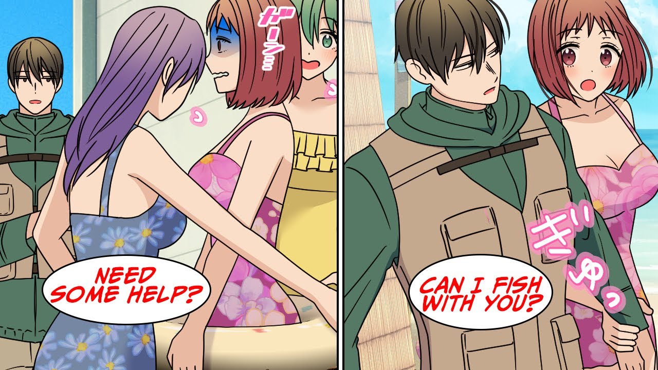 This girl ditched me, but then… I ended up going fishing with 3 other girls… [Manga Dub]