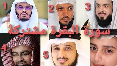 سورة البقرة لياسر الدوسري وماهر المعيقلي وخالد الجليل وناصر القطامي وفارس عباد وعلي عبدالسلام اليوسف