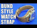 [Leather Craft] Bund Style Watch Strap Making Process