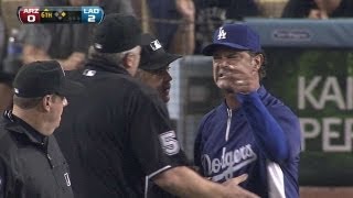 Kershaw ejected after hitting Parra - September 14, 2011