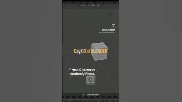 Day 03 of Blender-MOVE, ROTATE,SCALE #BlenderJourney #blendertutorial #shorts #day03 #youtubeshorts