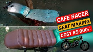 How to make a cafe racer seat | Yamaha RX 100 Cafe Racer Seat Modification
