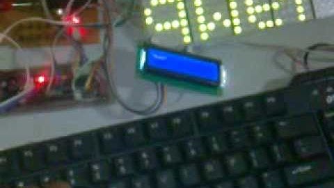 Interfacing LCD + Keyboard + Dotmatrix with single AVR ATmega8