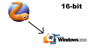 Slither.io on Windows 2000 (4-bit and 16 colors) (4-bit colors) (Not working!)