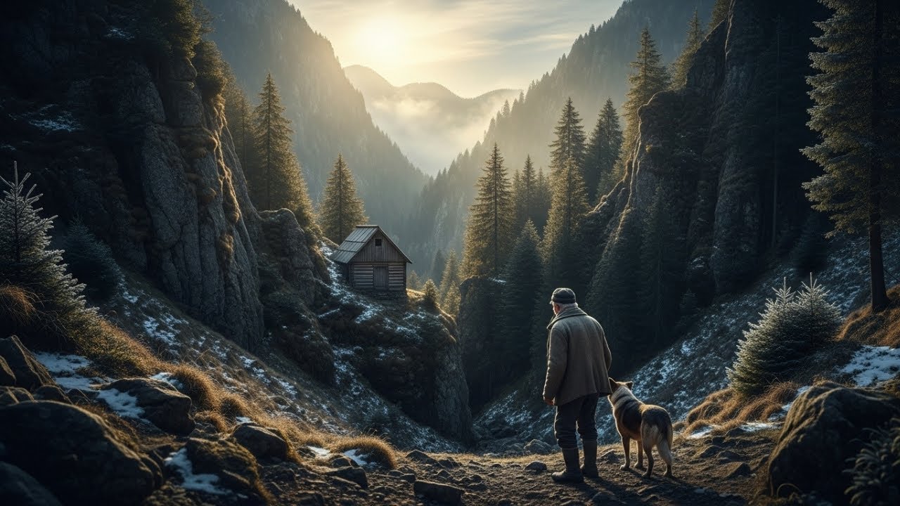 După Moartea Soției Sale, Un Bătrân Și Câinele Său Au Găsit Cabana Ei Ascunsă În Munți