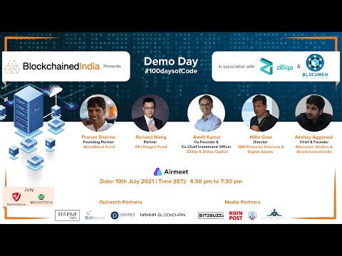 100 Days of Code Demo Day: Blockchain Startup Pitches - video from Blockchained India
