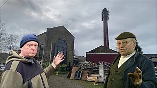 Fred Dibnah's work revisited, Bancroft Mill chimney at Barnoldswick