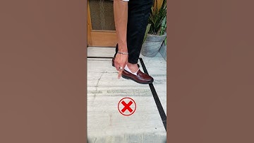 Thumbnail of How to wear loafer without damaging it | #youtube #shorts #staystylish #youtubeshort #shoes #formal