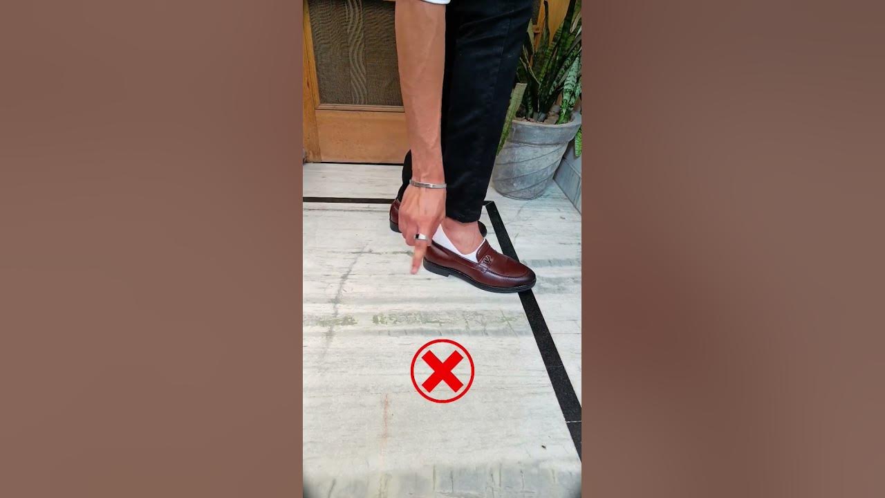 How to wear loafer without damaging it | #youtube #shorts #staystylish #youtubeshort #shoes #formal