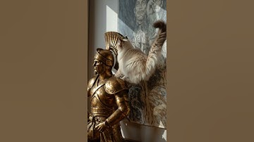 Ragdoll Cat Takes the Throne 👑🐱⚔️  #cat #midjourney #aiart #ai #aiarchitecture #aicat #cute #surreal