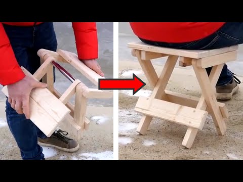 Vidéo: Comment fabriquer soi-même une chaise de pêche pliante