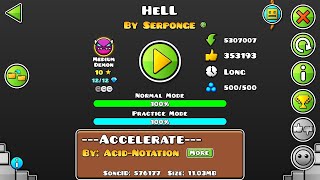 [Geometry Dash] HeLL (2/3 Coin) [Demon Gauntlet]