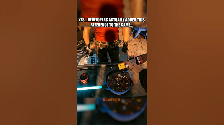 When developers can't hide their favorite show #shorts #cyberpunk #gaming