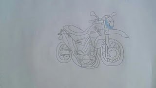 Desenhos para colorir de desenho de uma moto de cross country para