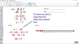 Unit 2B Day 1 - Multi Step Inequalities