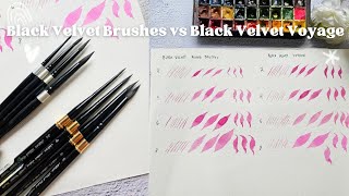 Let's Compare Silver Brush Black Velvet vs Black Velvet Voyage