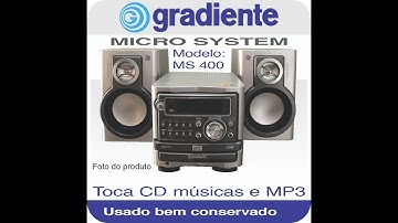 Apresentação dos micro system gradiente MS - M400 e sua limpesa geral