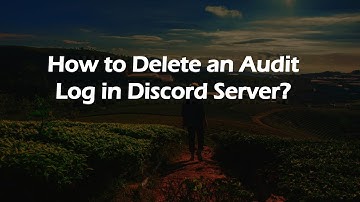 How to Delete an Audit Log in Discord Server?