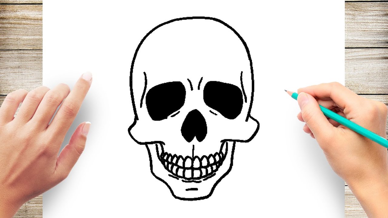 How to Draw Skeleton Face, Zombies and Undead