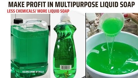 How to make multipurpose liquid soap | How to make liquid soap at home. 