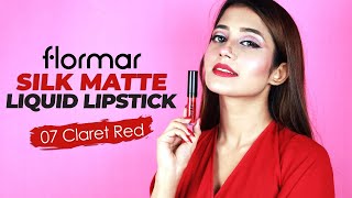 Flormar Is Introducing Silk Matte Liquid Lipstick- Claret Red!