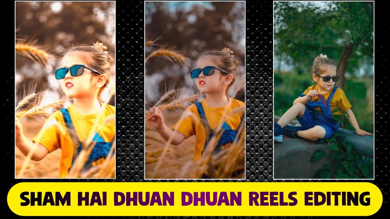 Shaam hai dhuan dhuan viral photo reels editing | Alight Motion ...