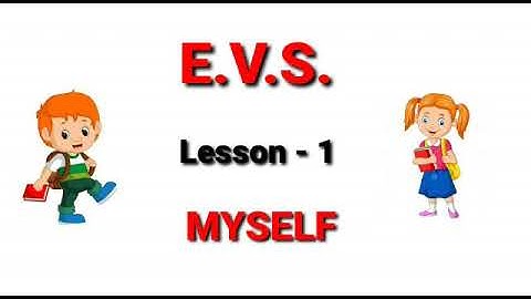 E.V.S. lesson-1 Myself
