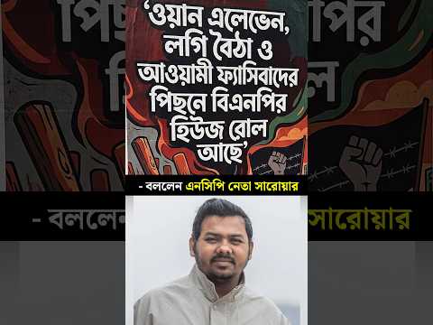 ওয়ান এলেভেন, লগি বৈঠা ও আওয়ামী ফ্যাসিবাদের পিছনে বিএনপির হিউজ রোল আছে