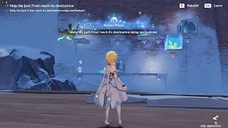 HELP THE JACK FROST REACH ITS DESTINATION STAGE 7 CREATE A PATH USING PRIME ICE CONSTRUCTS: 0/3