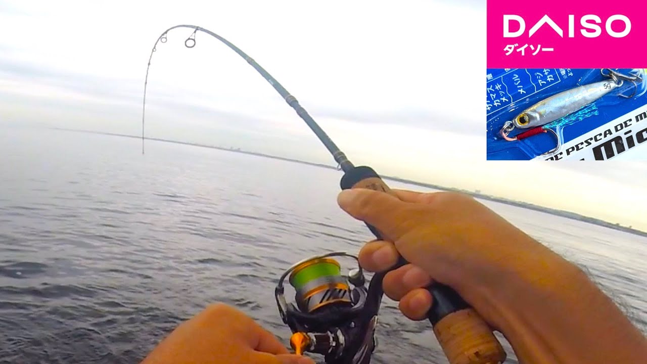 ダイソーマイクロジグでカマス爆釣してたら隣で Youtube