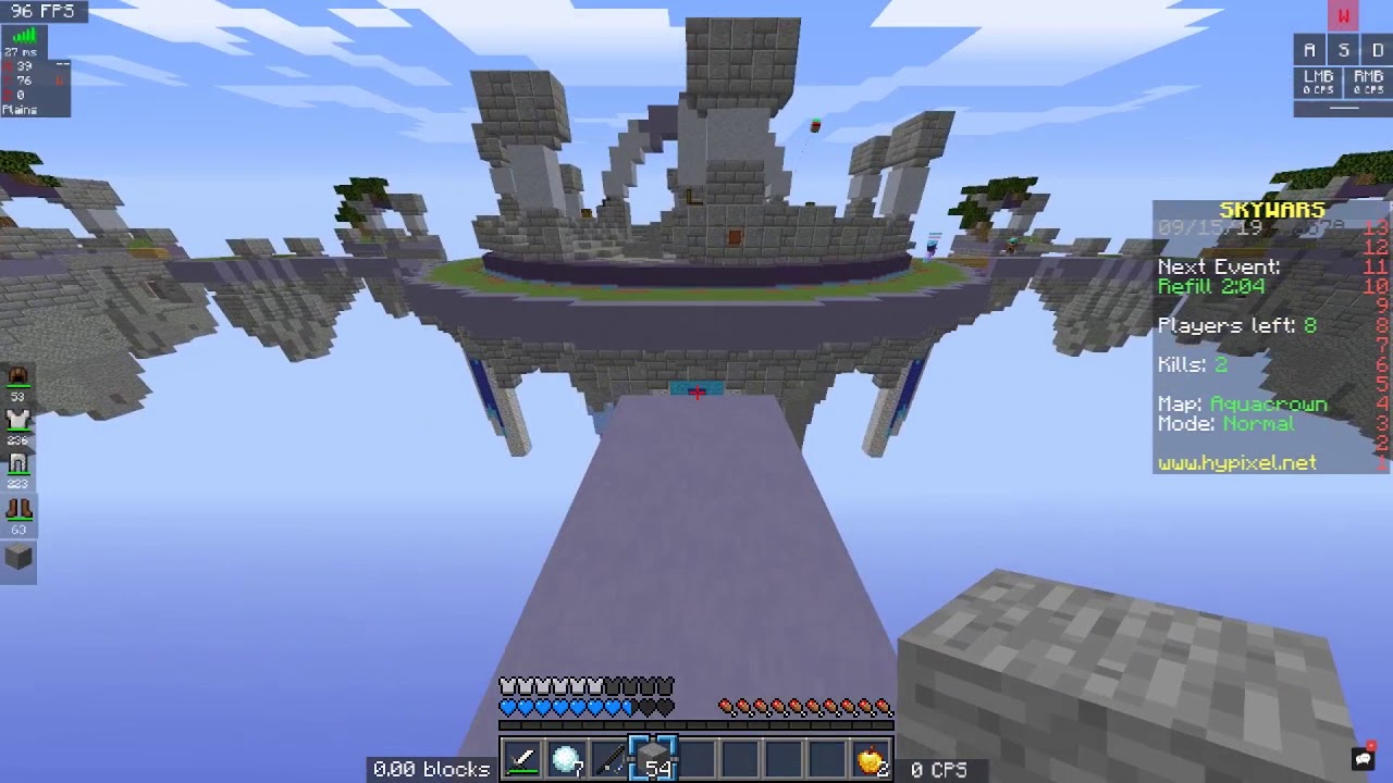 Using Enderman Kit - Minecraft SkyWars