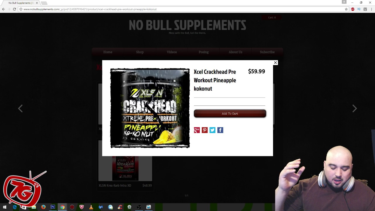 Xcel Sports Nutrition Crackehead xtreme pre workout review