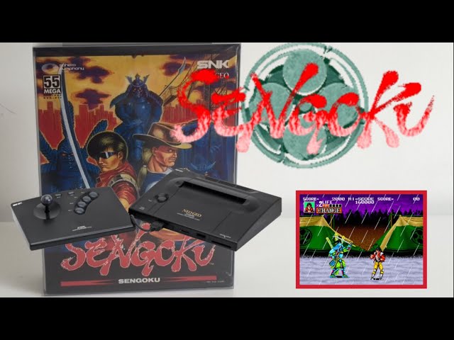 1991 SENGOKU NEO GEO AES + GAGNANT CONCOURS [ COLLECTION JEUX VIDEO / SNK / VIDE GRENIER ] class=