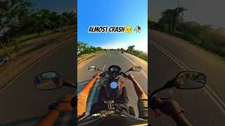 Almost crash🥺🥀❤️‍🩹 #shorts #motovolgger #bickeyrider #rider #bikelover #bikeriding