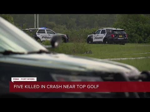 Five teens killed after crashing into lake on Top Golf Way in Fort Myers