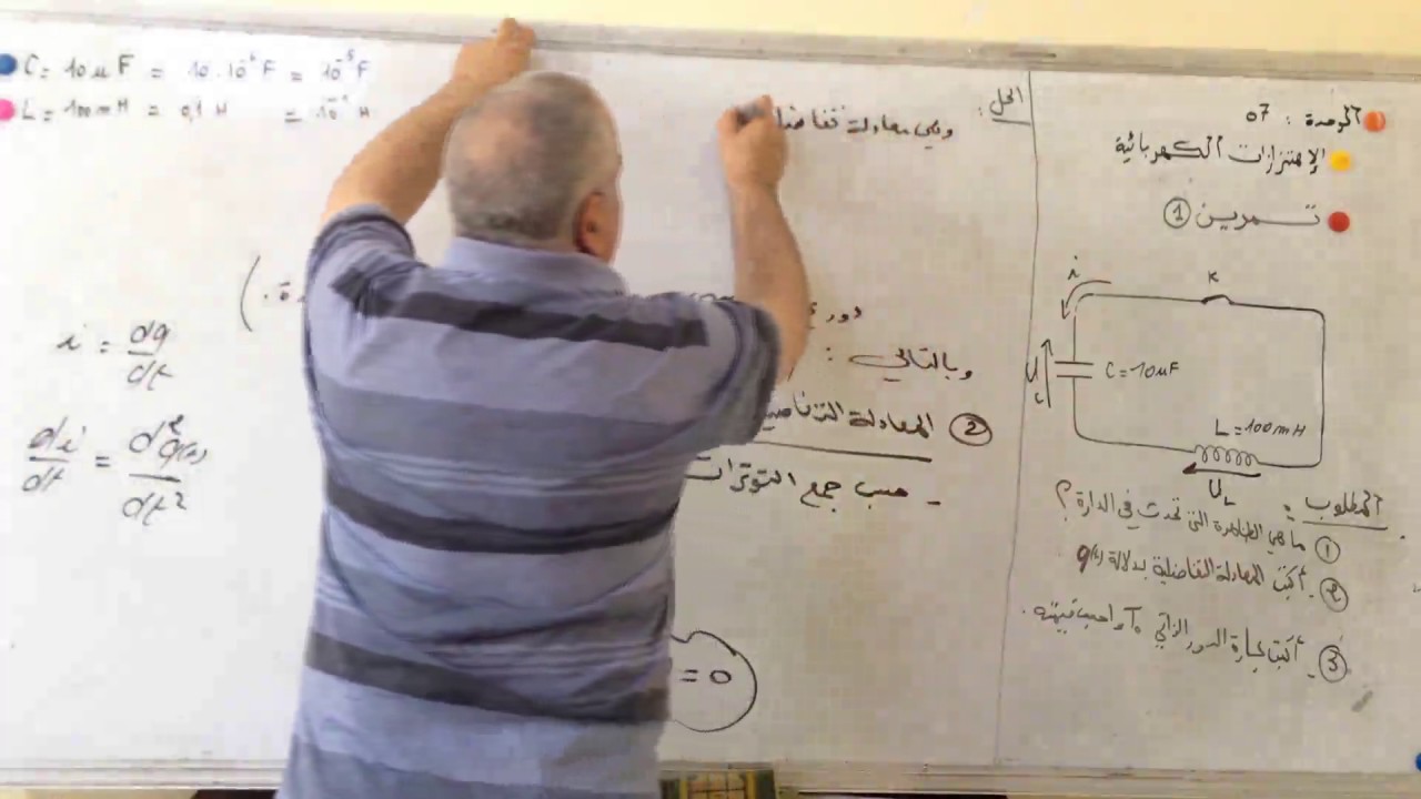 الإهتزازات الكهربائيةالتمرين 1