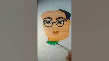 Netaji Subhash Chandra Bose Painting ❤️#drawing #youtube shorts video