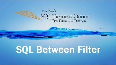 SQL Between - SQL Training Online - Quick Tips Ep4