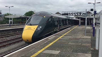 GWR Class 802 on Cornish Riviera Express leaving Plymouth