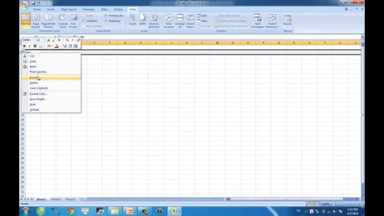 Hướng dẫn sử dụng cơ bản Excel – [ 02 : Chỉnh sửa ô, hàng, cột trong bảng tính ]