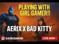 😱 Playing Squad with Girl Gamer Bad Kitty! | Crazy Rank Push in BGMI 3.9 🔥 | Aerix Is Live