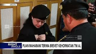 Puan Maharani Terima Brevet Kehormatan TNI AL - Right Angle