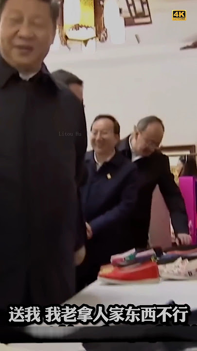 习近平买鞋 丁薛祥内衬袋有钞票 一百不够 嗷 四十元不要找了#习近平 #xijinping #丁薛祥